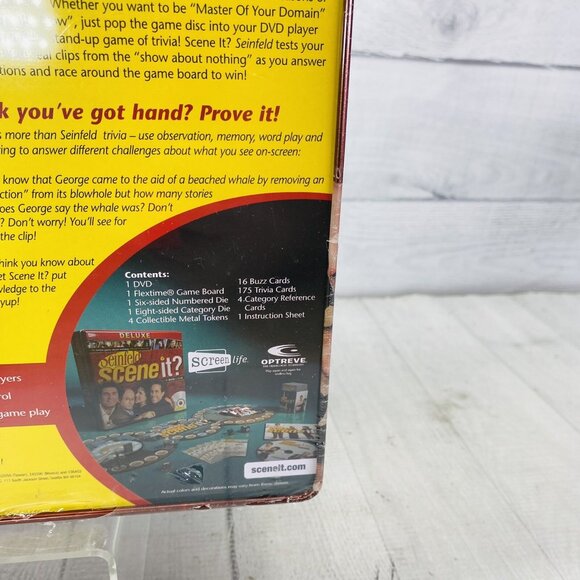 2008 SEINFELD Scene It Deluxe Edition DVD Trivia Game Factory Sealed Tin Box NEW - Picture 10 of 16